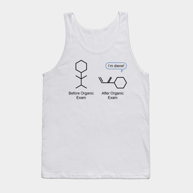 Before and after organic exam. I&#39;m diene! Tank Top by labstud